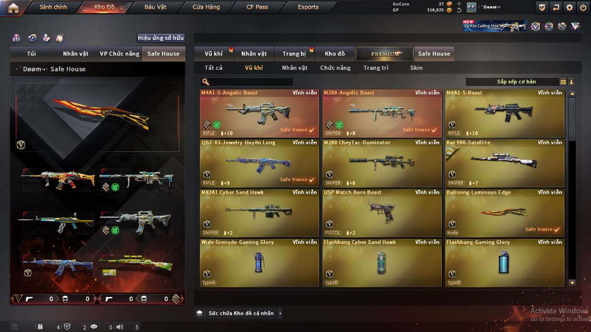 shop acc cf uy tin gia re